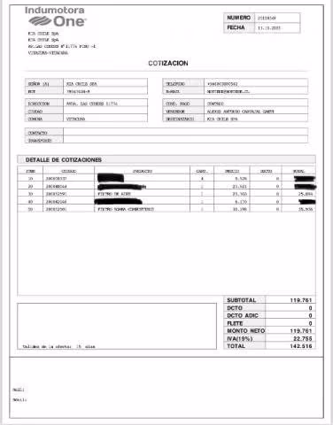 Filtro aire original kia Cerato 2021