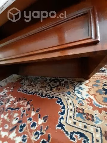 Mesa de centro,madera y vidrio más de 50 años