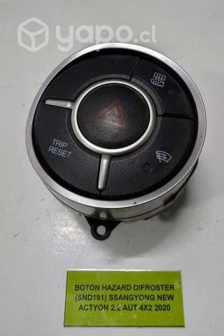 Boton Hazard Difroster Ssangyong New Actyon