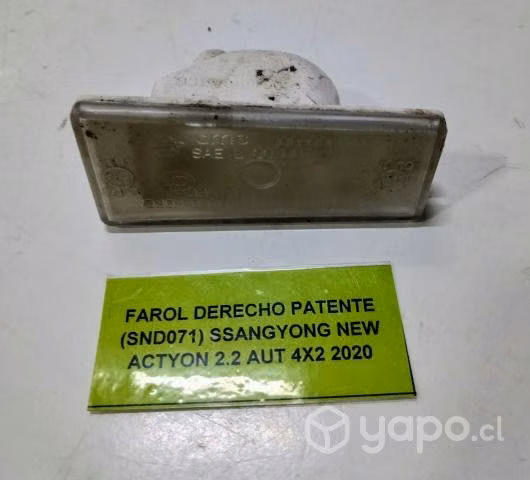 Farol Derecho Patente Ssangyong New Actyon