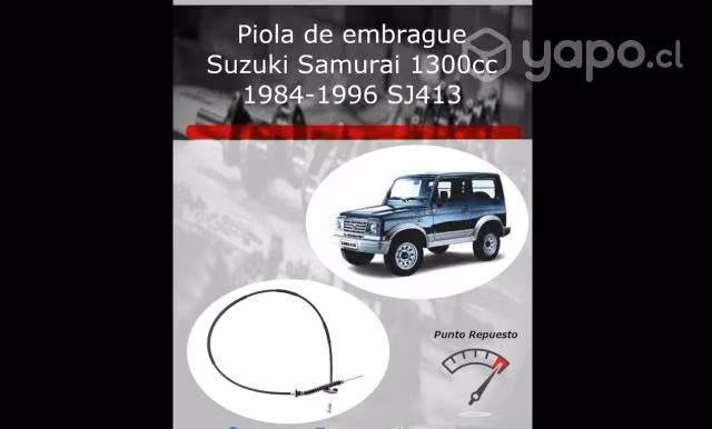 Piola de embrague Suzuki Samurai SJ413