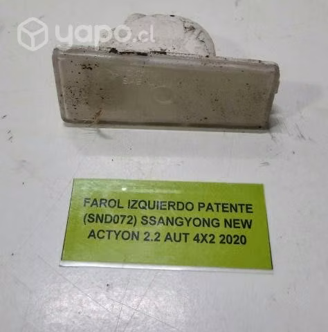 Farol Izquierdo Patente Ssangyong New