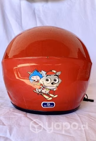 Casco moto o auto niño, abatible, talla S