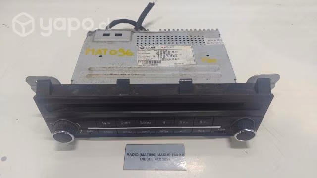 Radio (MAT096) Maxus T60 2.8 Diesel 4x2 2022