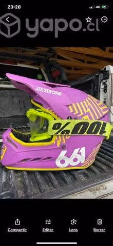 Casco más 2 antiparras