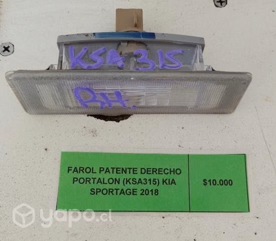 Farol Patente Der Portalon (KSA315) Kia Sportage