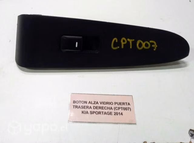 Boton AlzaVidr Pta tras der (CPT007) Sportage 2014