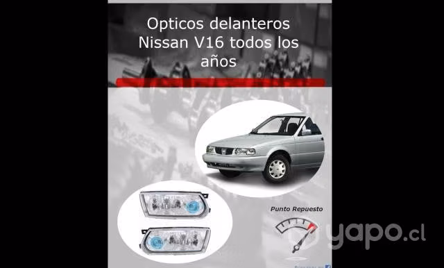 Opticos delanteros Nissan V16 (ojo azul)