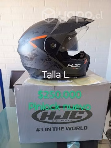 Cascos, casacas y guantes todos casi nuevos