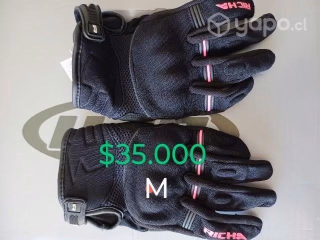 Cascos, casacas y guantes todos casi nuevos