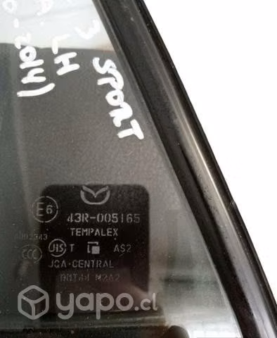 Vidrio Aleta Trasero Piloto Mazda3 Sport 2010-2014 - Imagen 3