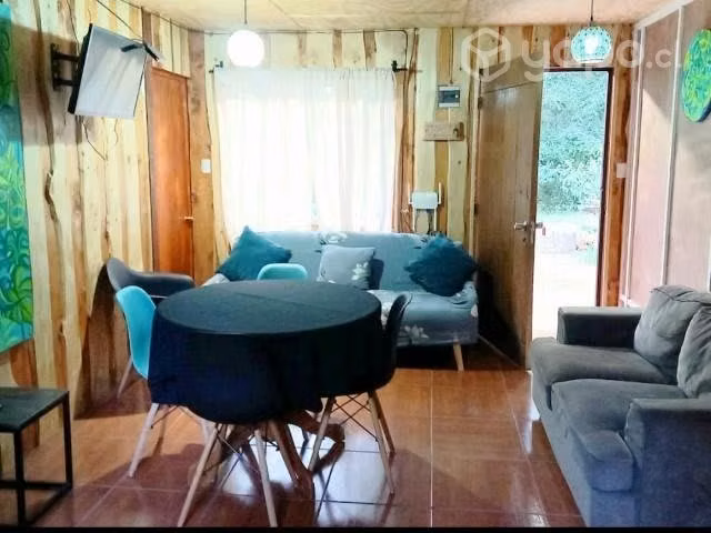 Se arrienda acogedora cabaña amoblada 2D y 1B, sól