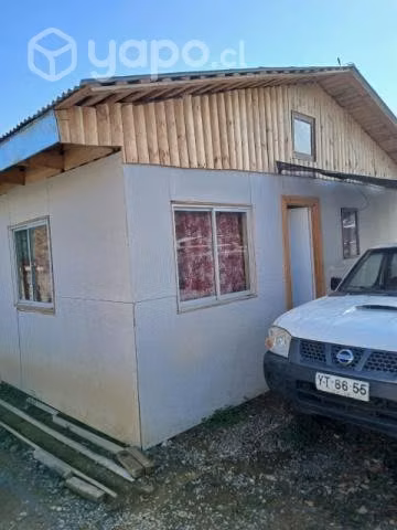 Vendo terreno con casa semi terminada