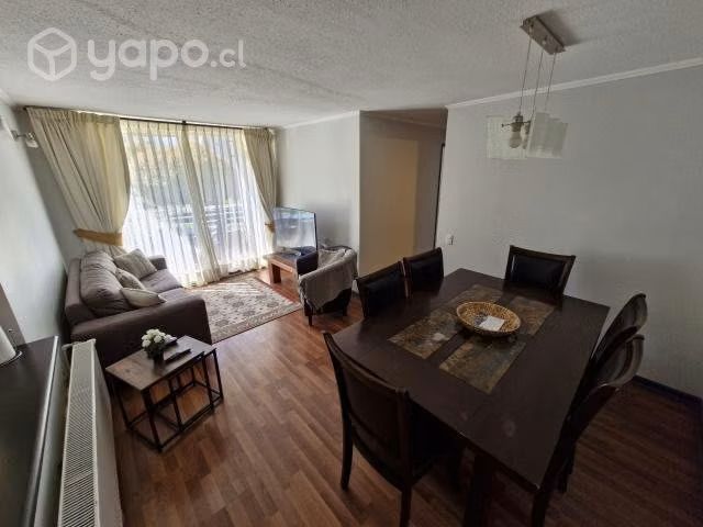 Vendo depto. amoblado, calefacción central , estac