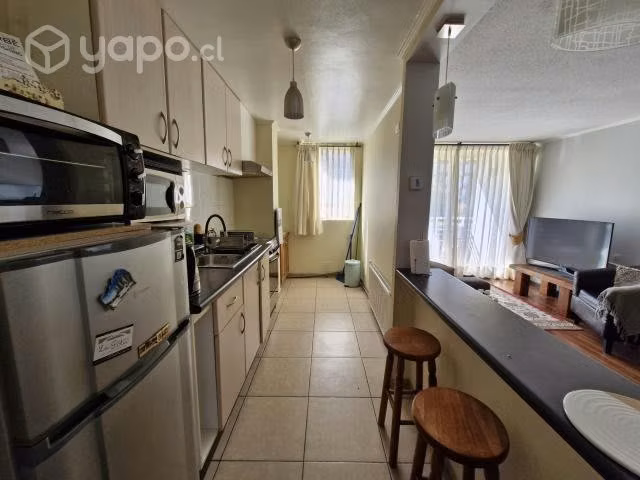 Vendo depto. amoblado, calefacción central , estac