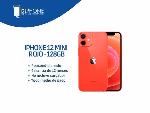 Iphone 12 Mini 128GB Rojo Reacondicionado