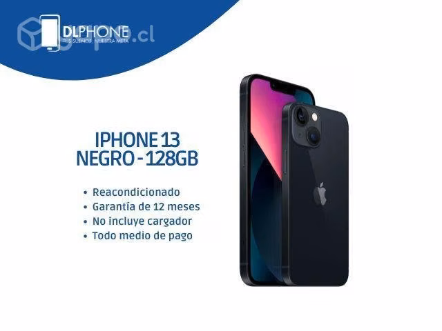 Iphone 13 128GB Negro Reacondicionado