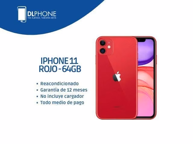 Iphone 11 64GB Rojo Reacondicionado