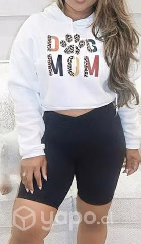 Suéter con forro de polar Dog Mom