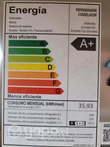 Refrigerador Samsung side by side 639 litros