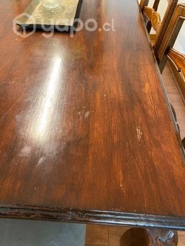 Juego comedor ampliable de madera 8 pers.Normando - Imagen 5