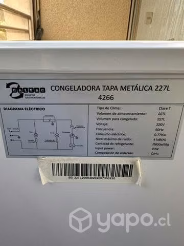 Congeladora función dual marca Calvac 227Lt - Imagen 3