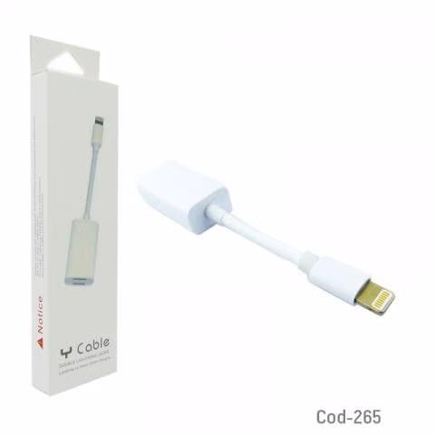 Adaptador Lighting 2 En 1 Compatible Con Iphone 7