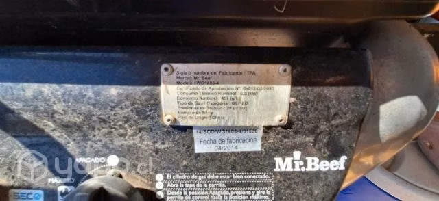 Parrilla Mr beef a gas - Imagen 3