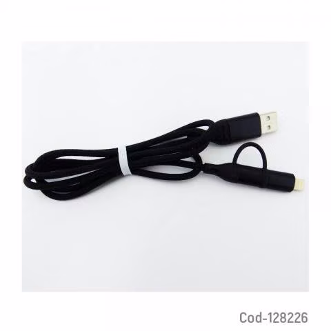 Cable USB 4 En 1, USB A Type-C/Iphone, Datos Y Car - Imagen 3