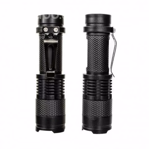 Linterna Led T6 2.000 Lum Pila 18650 Zoom ajustabl