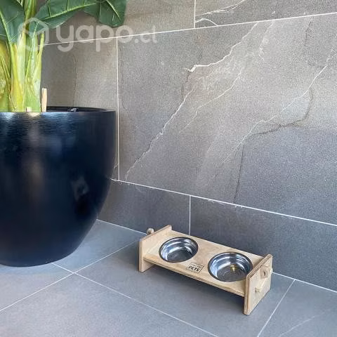 Comedero Armable en Altura de Madera para Gatos