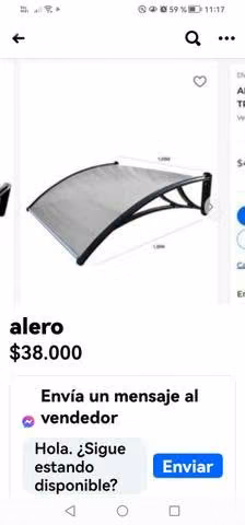 Alero en buen estado