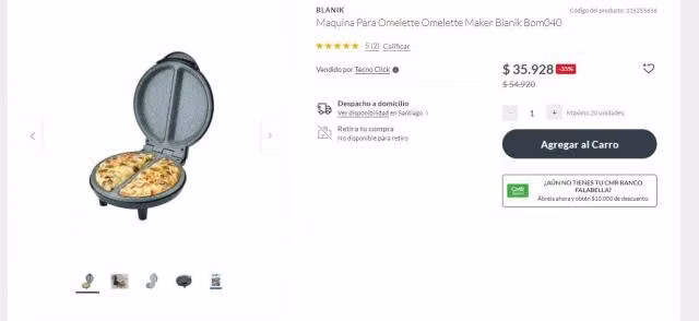 Omelette Maker Blanik - Imagen 2