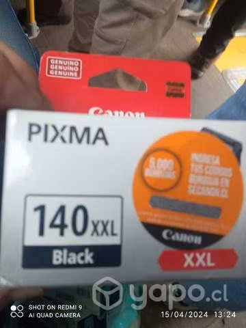 Tinta canon 140xl black original de alta