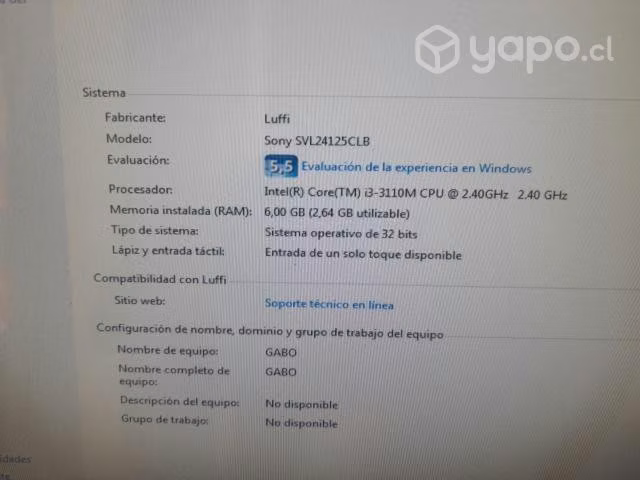 Sony vaio all in one
