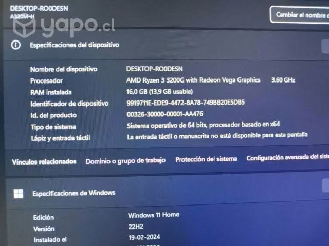Computador de escritorio - Imagen 3