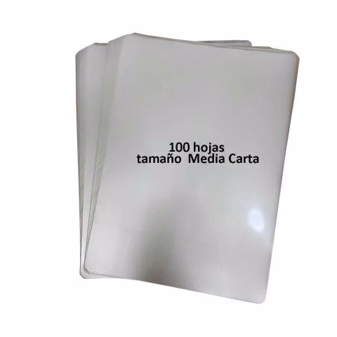 Mica 100 Láminas Termolaminar Plastificar Media Ca