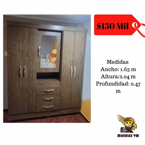 Muebles closets, racks y comodas