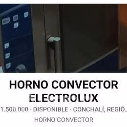 Horno electrolux industrial