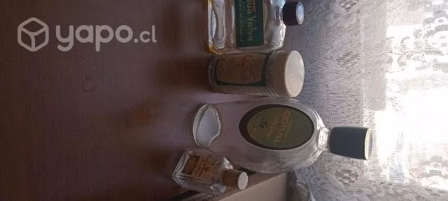 Antiguos Envases De Perfumes, colonia Chilenas año