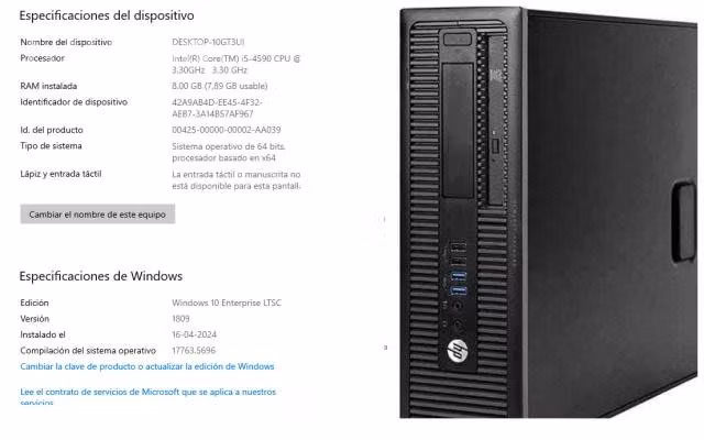 Hp elite desk i5 v pro 800 - Imagen 2