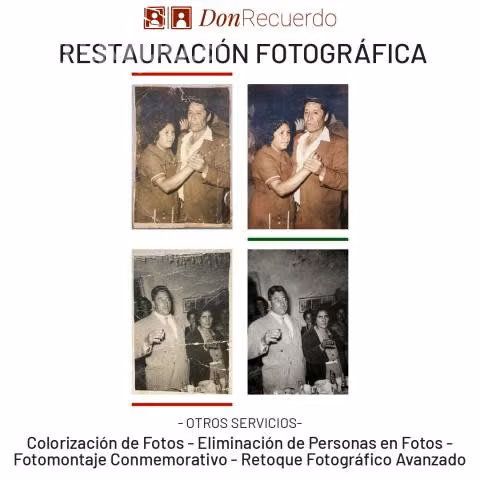 Restauracion de fotos dañadas / fotos antiguas