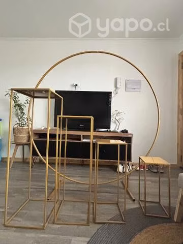Estructura eventos cumpleaños 1 aro más 4 mesas