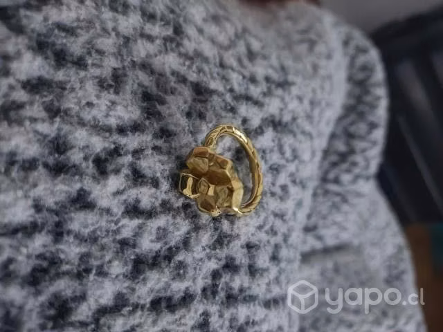 Anillo oro inflado 18k