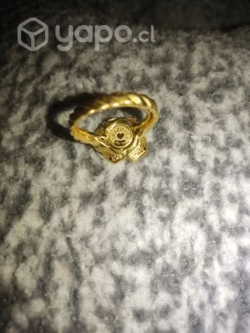 Anillo oro inflado 18k