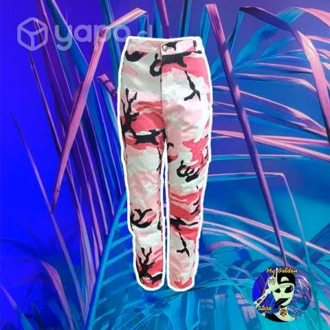 Pantalón cargo camuflaje color Rosado Unisex
