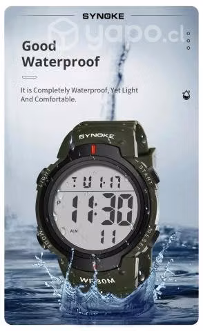 Reloj Digital Marca Synoke Resistente Al Agua 30M