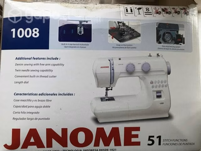 Maquina de coser marca janome