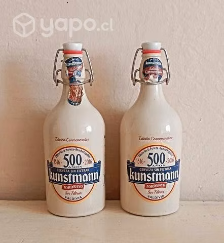 Antiguas botellas de cerámicas