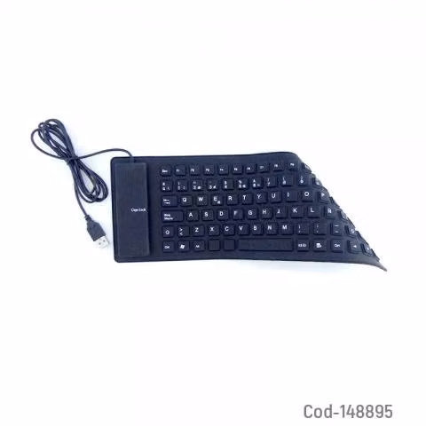 Teclado Flexible USB De Goma Compacto Para Viajes - Imagen 3